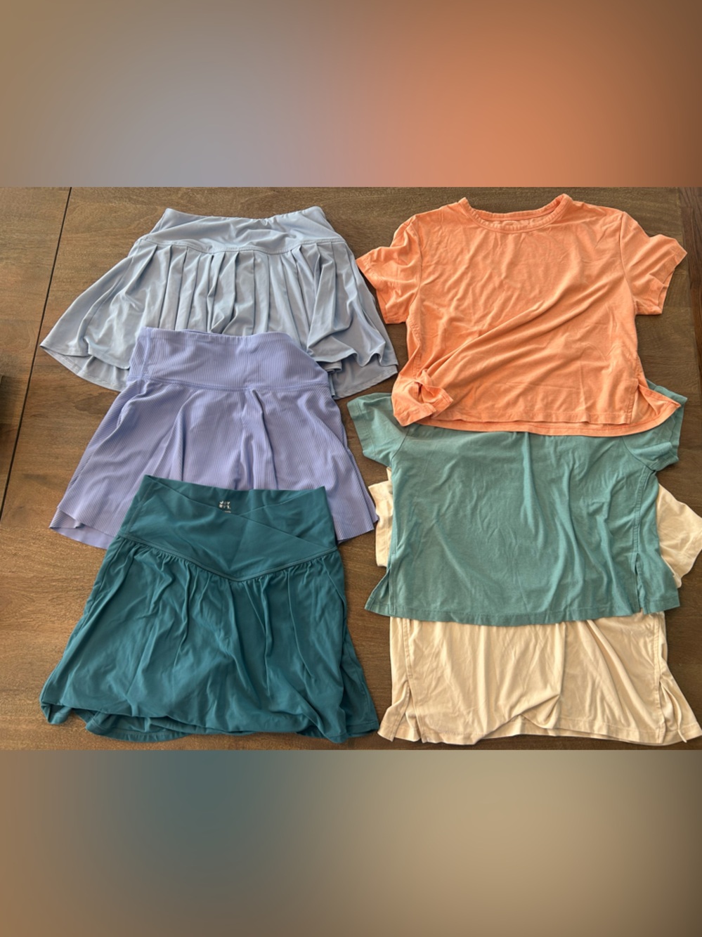 Activewear old navy cloudmotion powersoft tops skorts workout gear bundle lot
